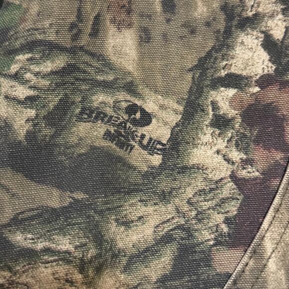 Carhartt Camo Canvas Jacket Size Large Mossy Oak Camouflage Hunting J221 314 - Picture 5 of 8